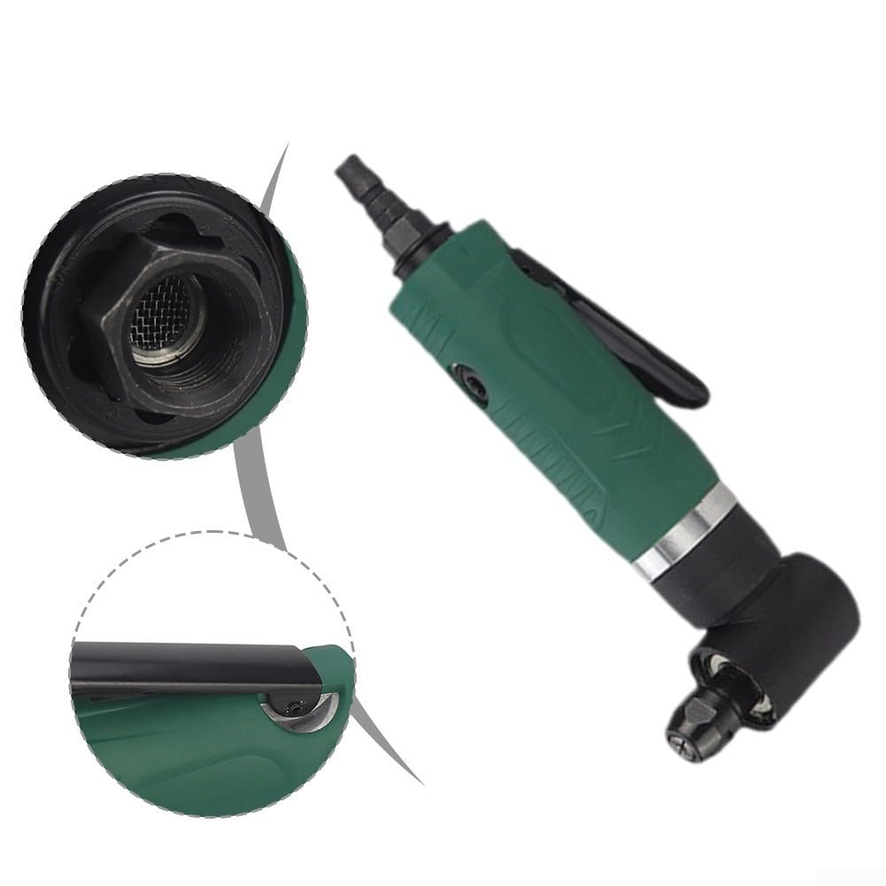 Amoladora angular, amoladora angular neumática de 90 grados Máquina de pulir de 12000 rpm, herramienta de molienda para cortar pulido y afilar
