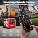 maXpeedingrods 5500W Petrol Inverter Generator with Bluetooth® App Remote Control, Electric Start, with Wheels and Telescopic Handle for Garden, RV Trips, Home Backup