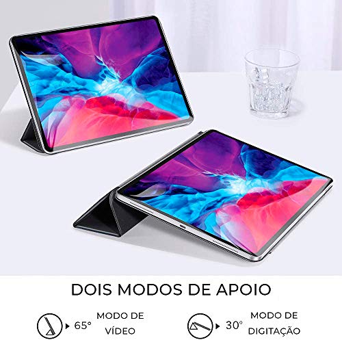 Capa iPad Pro 12.9″ 4a Geração WB - Magnética Ultra Slim Com Alça Preta