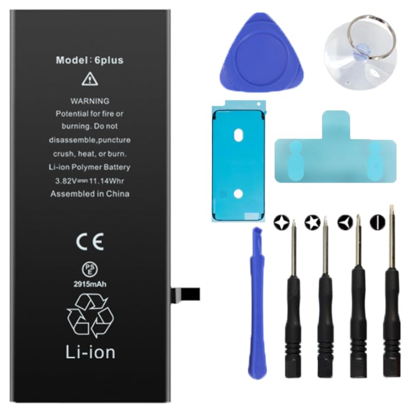 Batterie pour iPhone 6 Plus kit remplacement avec tournevis ventouse autocollant