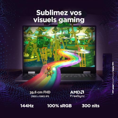 Lenovo LOQ Essential 15ARP11 83VA 15.6 Ryzen 7 170 RAM SSD NVIDIA GeForce RTX 5050 / AMD Radeon AZERTY - vue 5