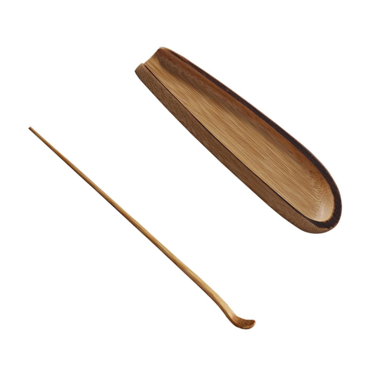 PRETYZOOM 2Pcs Tea Ceremony Accessories Creative Tea Needle Scoop for Tea Preparation Wood Color Teaware Tools Present for Tea Lovers