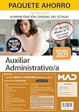 Paquete Ahorro Auxiliar Administrativo del Estado (acceso libre). Ahorra 57 € (incluye Temarios 1 y 2; Test; Ejercicios Psicotécnicos; Simulacros de examen 1 y 2; y acceso Curso Oro)