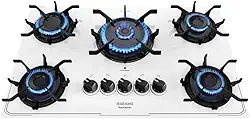 Cooktop 5 Bocas a Gás Itatiaia Itamaster com Tripla Chama Acendimento Superautomático Branco Bivolt