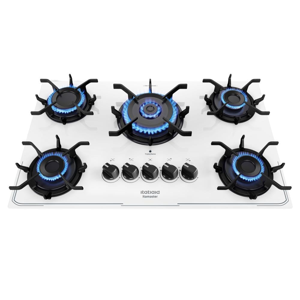 Cooktop 5 Bocas a Gás Itatiaia Itamaster com Tripla Chama Acendimento Superautomático