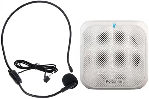 Rolton K400 Mini Audio Speaker Megaphone Voice Amplifier Support Fm Radio Tf Mp3(White)