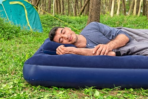 Bestway Doppelluftbett mit externer Handpumpe 203 x 152 x 22 cm