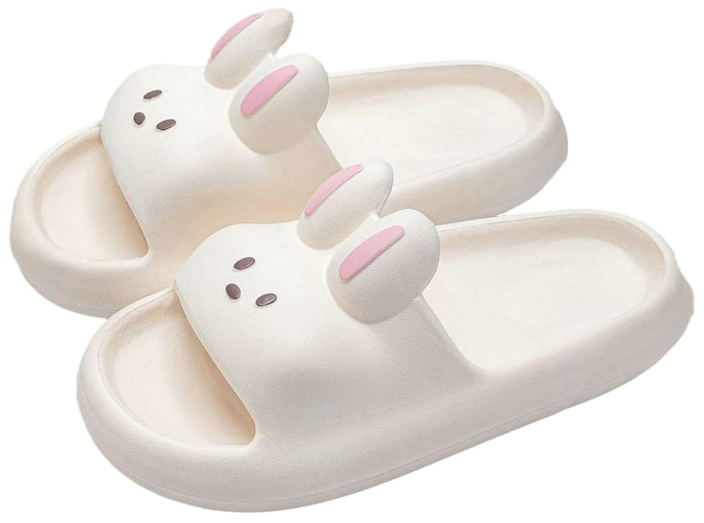 Hzxsny Cartoon Duck Slippers Slides for Women Men Cute Cloud Slides Slipper Unisex Animals Beach Slippers Lightweight Summer Shoes