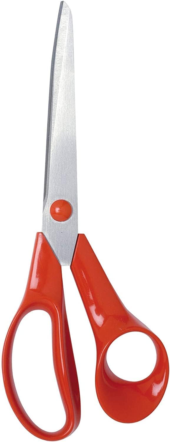 Fiskars 6411501985019 Left-Handed General Purpose, Scissors Length: 21 cm, Quality Steel/Synthetic Material, Classic, one, Red