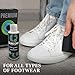 QuickCare Premium Shoe Cleaner with Conditioner, Brush & Sponge, Ultimate Cleaning Shoes Kit for Sneakers, Leather, Suede, Canvas, Mesh, Shoe Care Set, Foam Touch-Up Solution, 4 oz