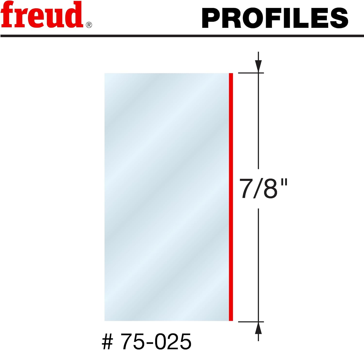 Freud 75-025: 1/4" (dia.) O-flute Up Spiral Bit with 1/4" shank, 7/8" carbide height