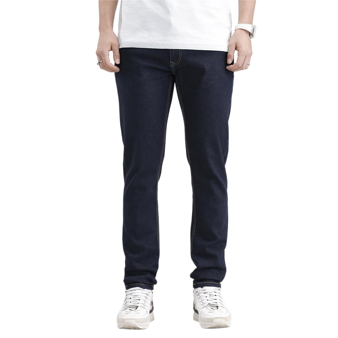 wrogn Men's Cotton Stretch Jeans | Slim Tapered Fit-picture-50