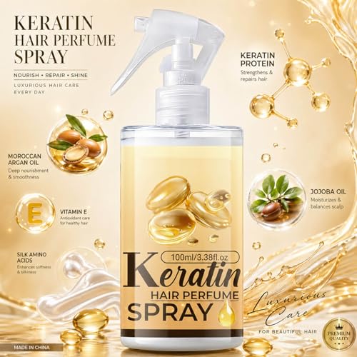 Keratin Hair Mist Spray 100mL para cabello seco y dañado miniatura 5