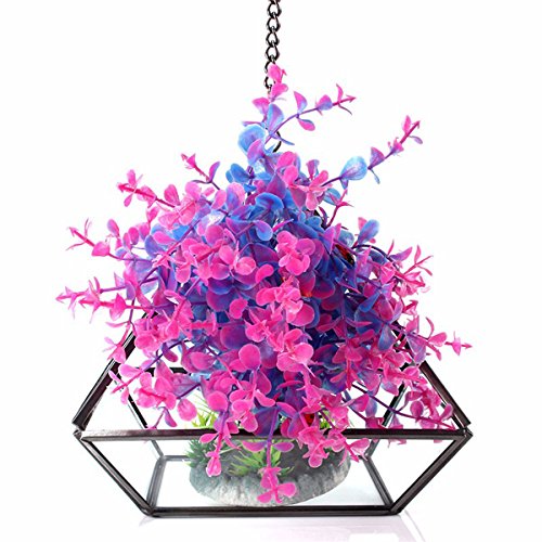 Inovey Triangle Greenhouse Diy Micro Landscape Glass Terrarium Succulent Plants Flower Pot