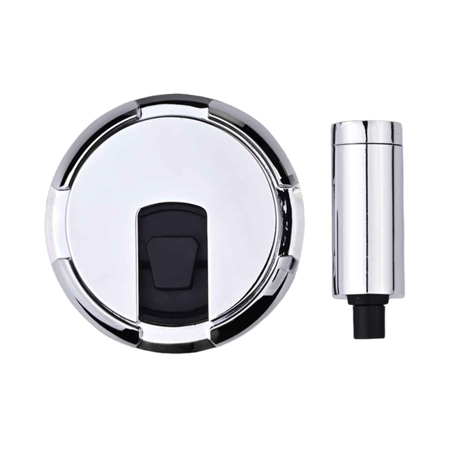 MUXZSIZ Zinc Alloy Portable Door Lock Without Patio Security Door Without Secure Security for Drilling, Silver