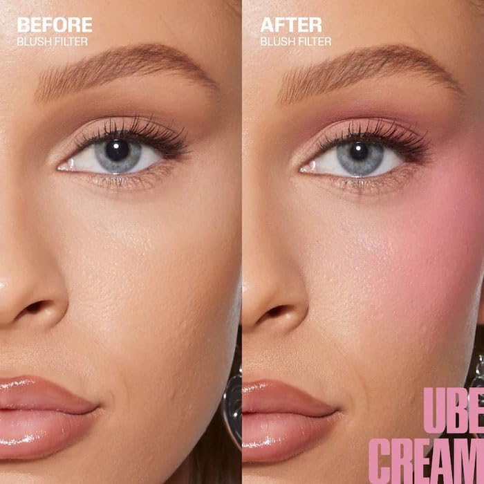 H.U.D.A - Blush Filter Soft Glow Liquid Blush - Color: Ube Cream (electric lilac) - Size: 0.15 oz - (Limited Edition)