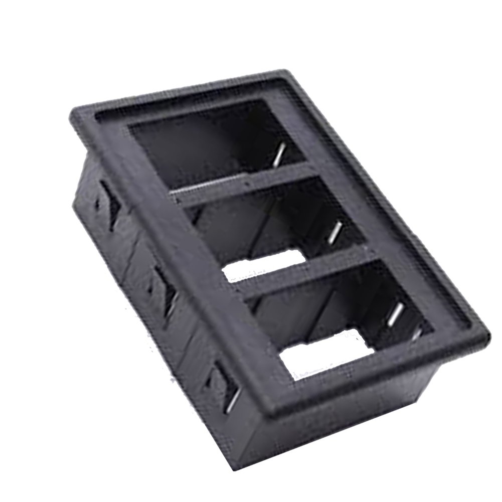 CARVIYA3 Pack Rocker Switch Panel Housing Kit - Fireproof ABS Plastic Switch Holder