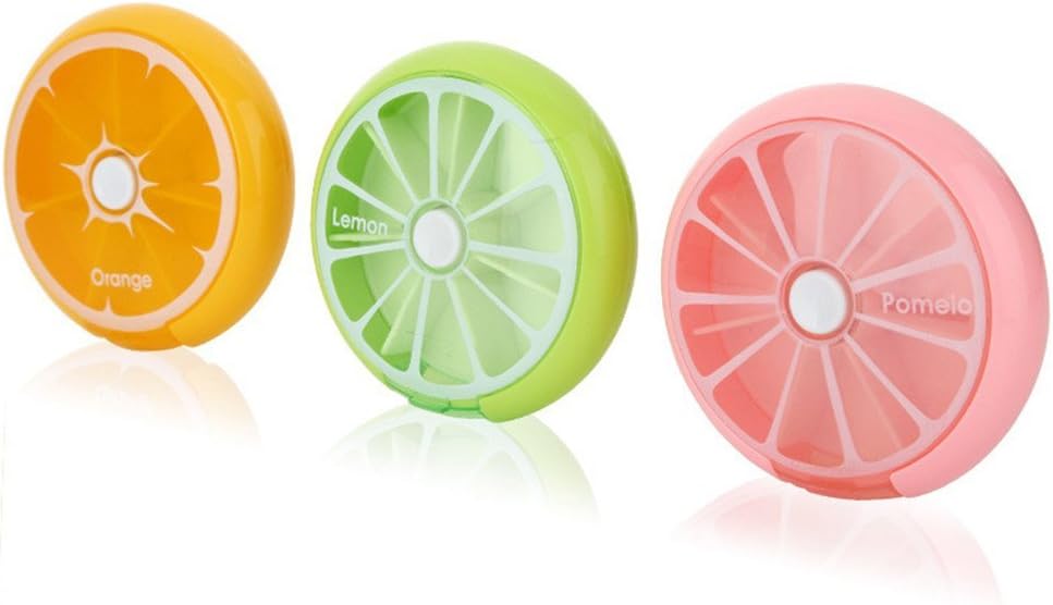 DoCare Weekly Pill Organizer, 7 Day 7 Slots Pill Storage Box Weekly Pill Medicine Box Organizer AM/PM Detach Case Weekly Medtime Planner for Medications, Supplements, and Vitamins (7 slots, green)