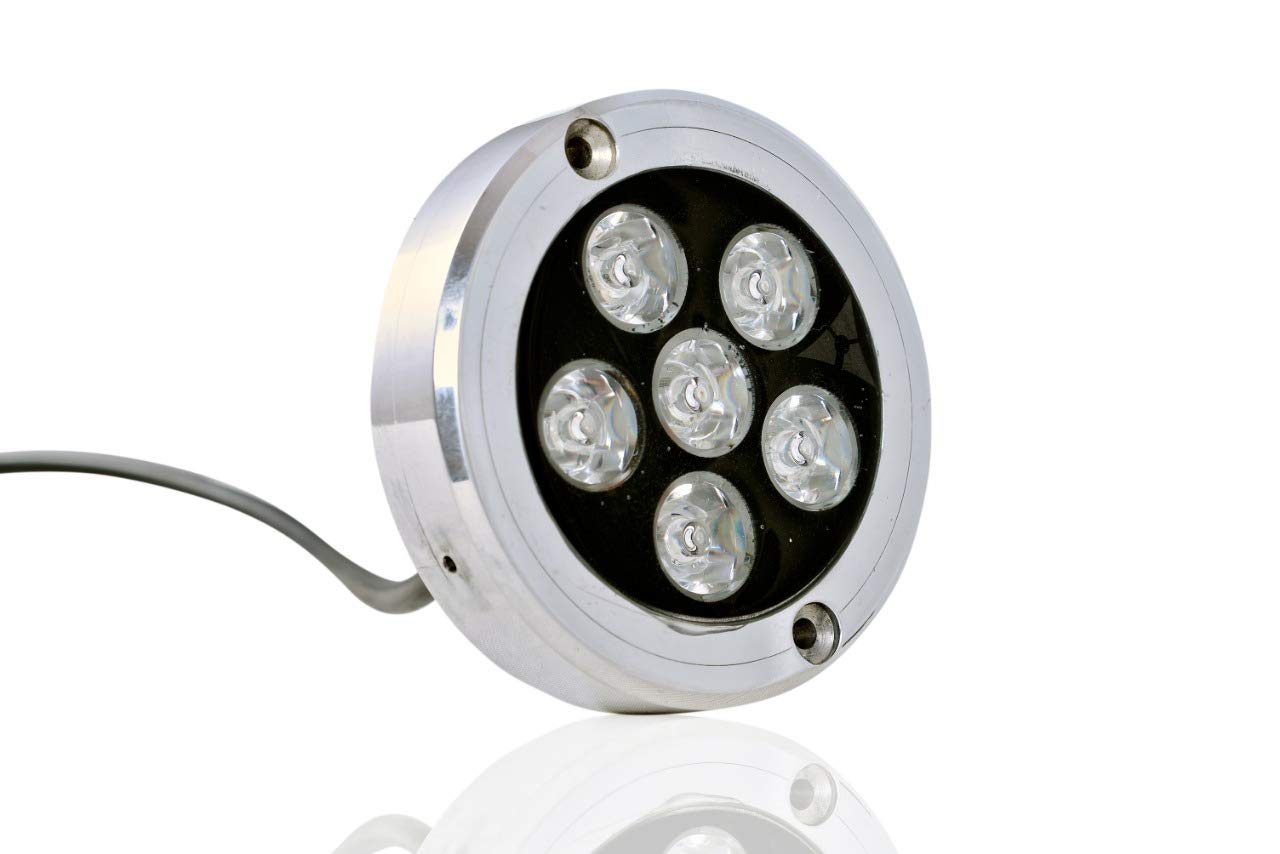 OM SHAKTI ENTERPRISE 6 LED Aluminium Underwater Light Warm White Colour