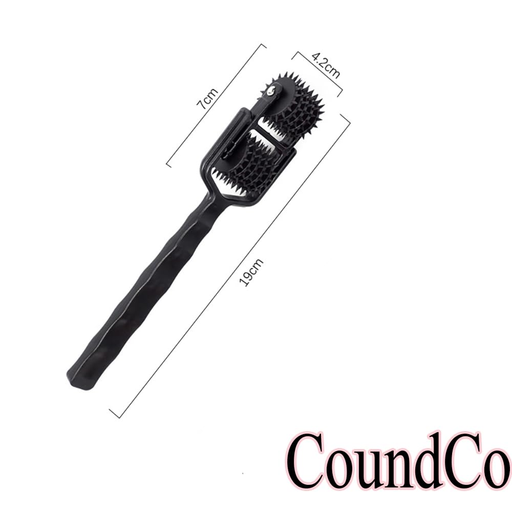 Doppelrollen 5 Reihen Stachelrollen Sex Roller Pin Rad KöRper Stimulator Folter Massager Flirten Fessel Klitoris BDSM Spiele Slave Nervenrad Spielzeug Für