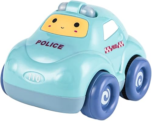 Modelo de coche de juguete de aprendizaje temprano, superficie lisa, de plástico, modelo de tracción hacia atrás, vehículo móvil, regalo de