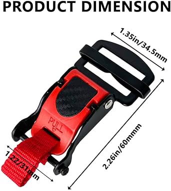 Helmet Quick Release Buckle Replacement Kit,Helmet Chin Strap Clip Compatible with Full Face, 3/4, Half Helmet. Motorcycle Helmet Chin Strap Adapter Helmets Accessories