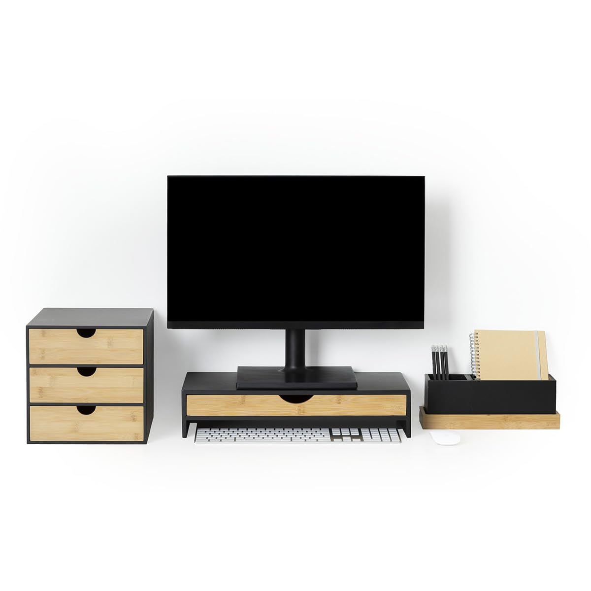 Paris Prix Five Simply Smart - Support d'Écran d'Ordinateur Bava 47cm Noir