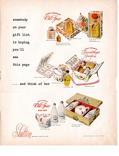1949 Old Spice Shulton Original 13.5 * 10.5 Magazine Ad-Shaving Mug Talcum Lotion