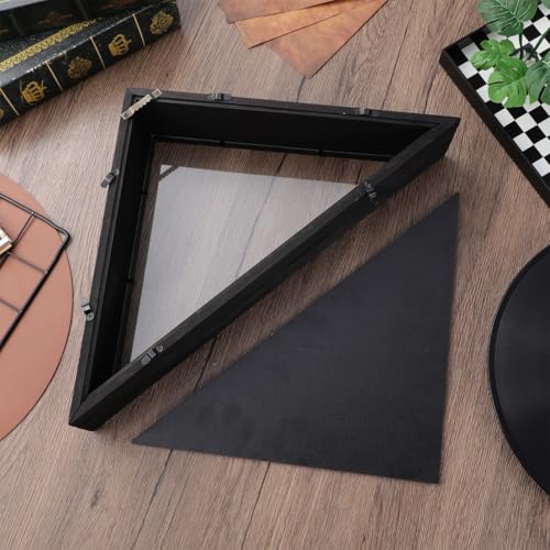 Boîte de présentation pour drapeau pliable cadre bois support mural vétéran - 8