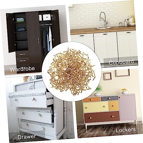 ERINGOGO 285 piezas Clavos de Cobre Redondos para Muebles y Carpintería Material de Cobre Puro para Uso en el Hogar Resistente y Fácil de Manejar para Manualidades y Decoraciones miniatura 6