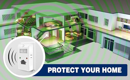 RIDDEX Power Plus Insect Repellent | Plug in, Mouse Deterrent - Pest Control for Defense Against Rats, Mice, Roaches, Bugs and Insects | Control Pests with No Toxins with Side Outlet