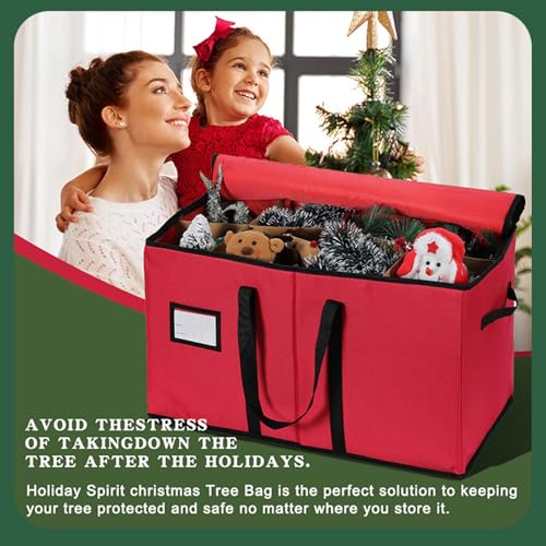 Boîte de rangement de Noël MURYE pliable contre la poussière des figurines - 8