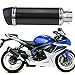 Aramox 51mm Universal Tubo Silenciador Modificado de Escape para Motocicleta de Fibra...