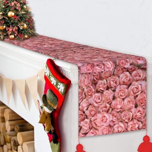 Chemin de table de Noël intérieur extérieur, la solution parfaite pour embellir vos fêtes