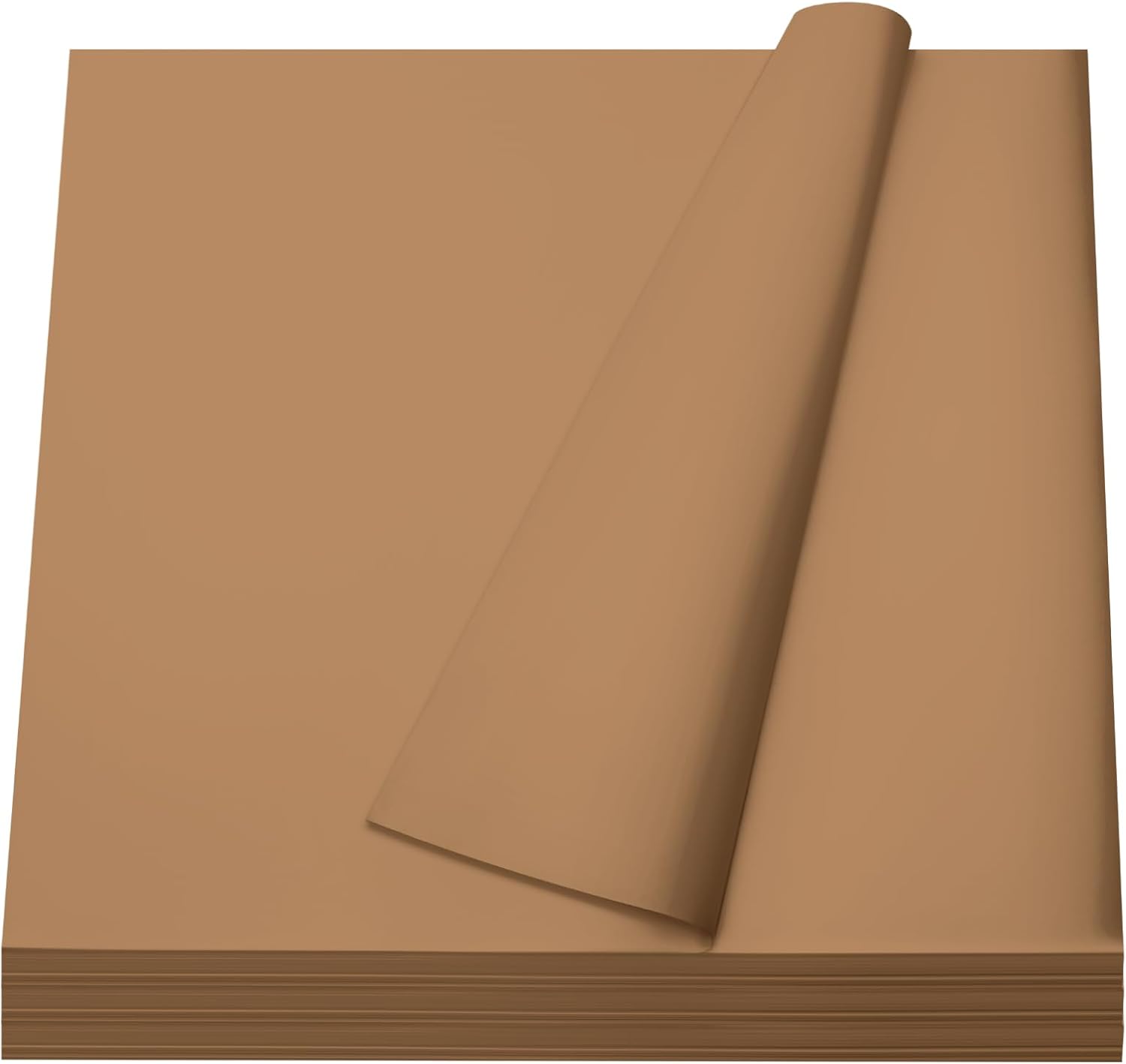 Harloon 200 Sheets Butcher Paper 18 x 18 Inch Butchers Paper for Sublimation Disposable Precut Food Wrapping Sheets Square Meat Sandwich Sheet Arts Crafts Project Supplies for Heat Press (Brown)