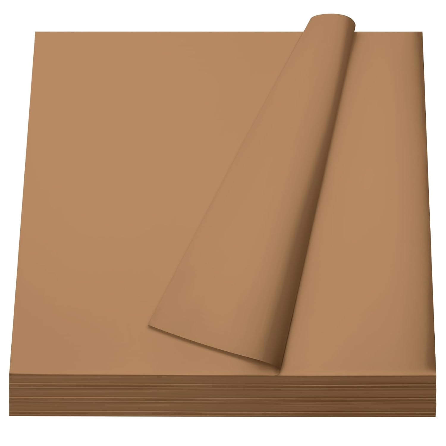Harloon 200 Sheets Butcher Paper 18 x 18 Inch Butchers Paper for Sublimation Disposable Precut Food Wrapping Sheets Square Meat Sandwich Sheet Arts Crafts Project Supplies for Heat Press (Brown)