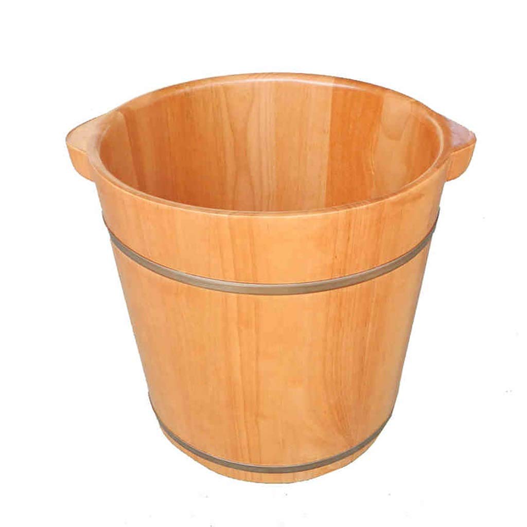 FDEFIRTFG Sauna bucket, Pure Wood Bathtub Bucket，Handmade ，Sauna Accessories For Footbath Tubs，Foot Relaxing Bath Barrel