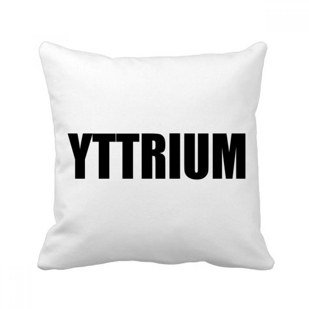 Coussin chimie carrée Yttrium pour décorer un canapé de salon moderne