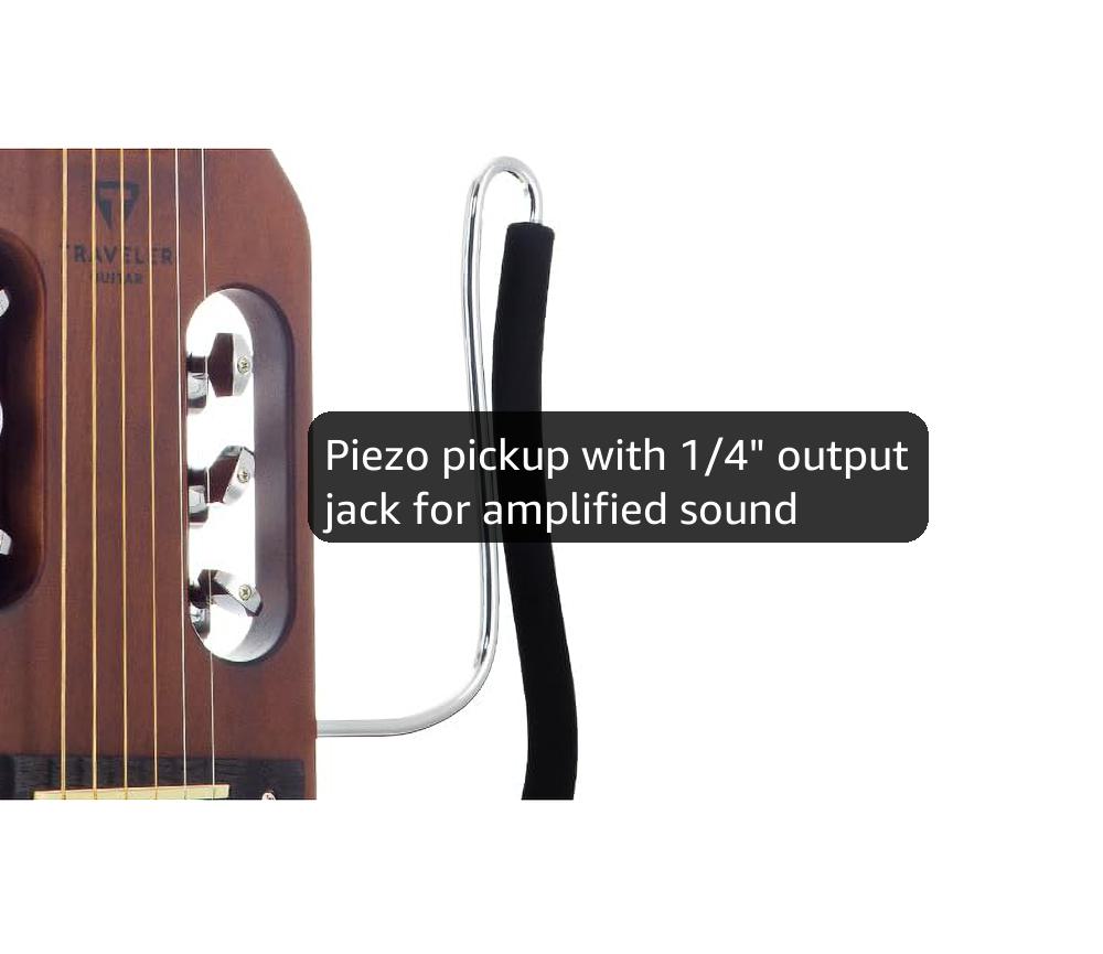 Traveler Guitar Ultra-Light Acoustic Acoustic-Electric Guitar, Antique Brown