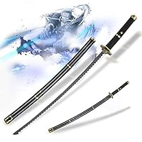 One Piece - Holzschwerter (Yubashiri) Katana aus Holz mit Scheide, Samurai Schwerter, Holzschwert, Zoro Schwert, Bambus, One Piece Katana, Animefans, Anime Schwert, Cosplays, Spielzeug für Kinder