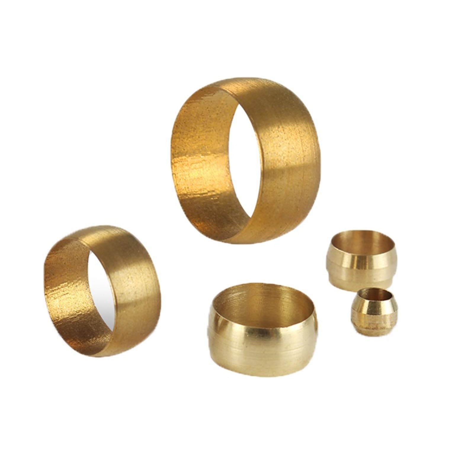 Virole Double Conique en Laiton, 4 6 8 10mm OD, Manchon de Compression, raccords de Bague d'étanchéité, système de Lubrification centralisé, 10 pièces (Color : Tube OD 14mm)