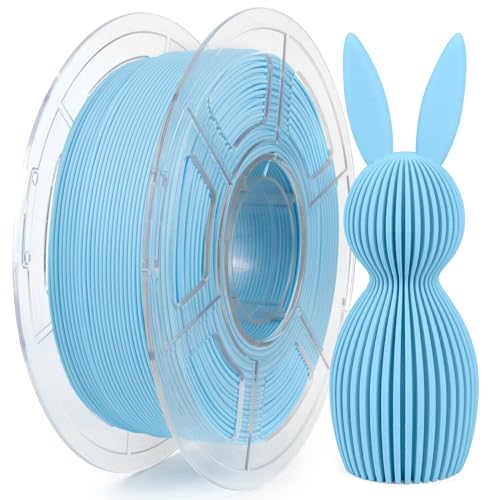 Image of iSANMATE High Speed Matte PLA+ 3D Printer Filament, Matte Light Blue PLA+ Filament 1.75mm Designed for High Speed 30-600mm /s, Fast Printing Speed PLA, Dimensional Accuracy ±0.02mm, 1kg Spool (2.2lbs)