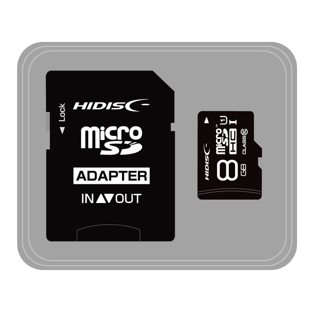 Amazon.co.jp|HIDISC microSDカード 8GB Class10 SD変換アダプター付き