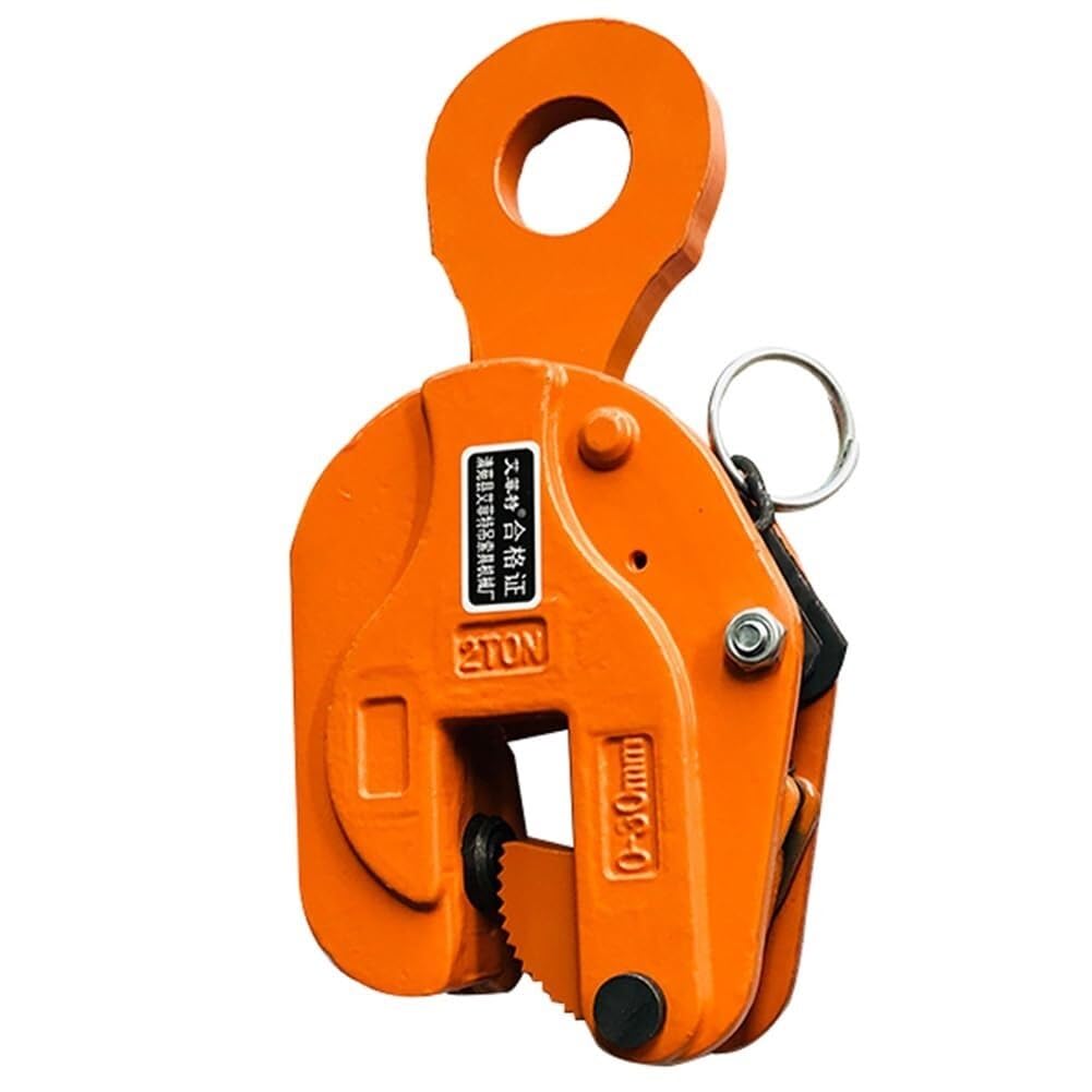 Vertical Plate Clamp, 2200~11000lbs Steel Plate Lifting Clamp, Jaw Opening Up to 0.78/1.18/1.37/1.96 Inch, for Lifting and Transporting(1T)