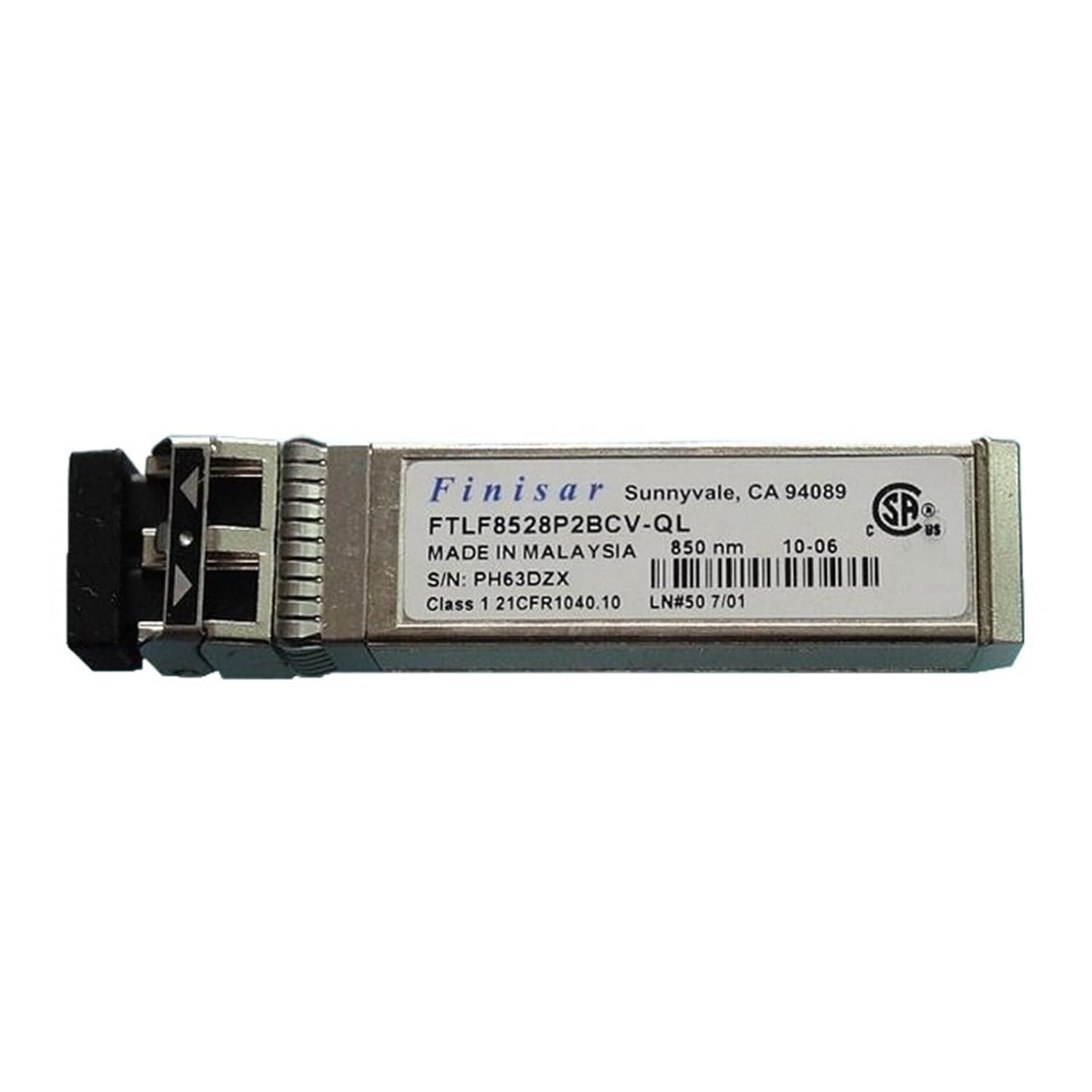 FTLF8528P2BCV-IB 8.5G 850nm 150m Fiber Optic Module SFP