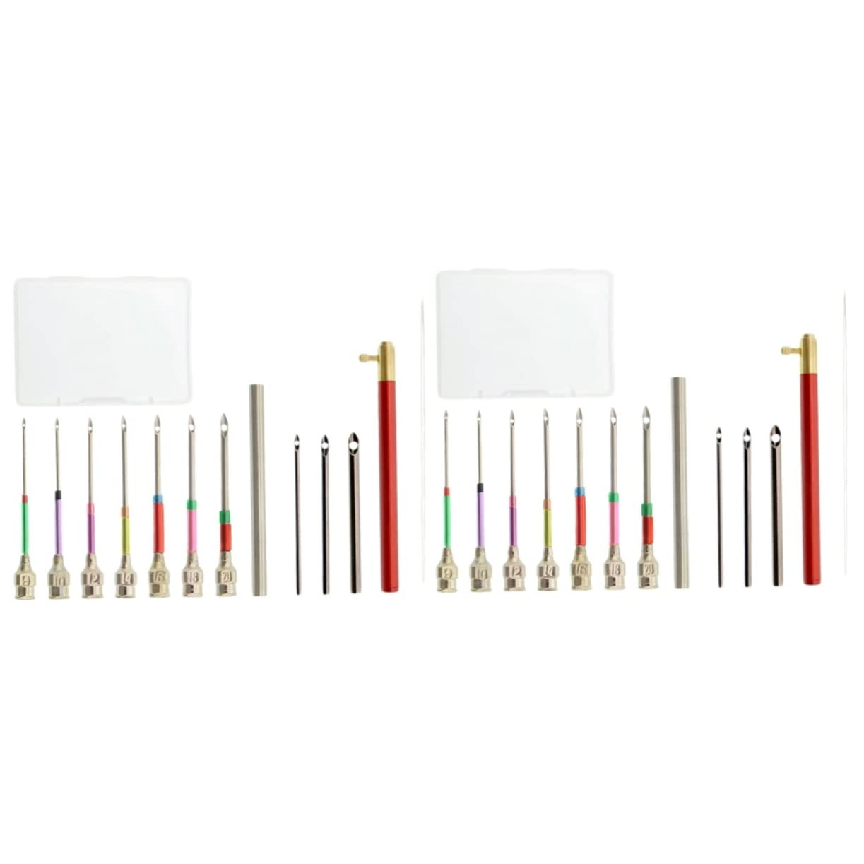 SHINEOFI 2 Juegos De Agujas De Fieltro Para Bordar Hechas A Mano Modelo Completo Aguja De Punzón Aguja Para Bordar Reemplazable Para Proyectos De Bordado.