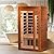 Dynamic Saunas 2-Person Home Sauna with Infrared Lighting and Integrated Speakers, Barcelona - Personal Indoor Luxury Spa for House and Gym