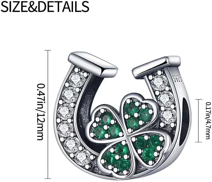 LNQOBU 925 Sterling Silver Charms for Bracelets Dangle Pendant fit Pandora Bracelets or Necklaces Jewelry Woman Gift Beads Charm (With one Spacer Beads) - Image 4