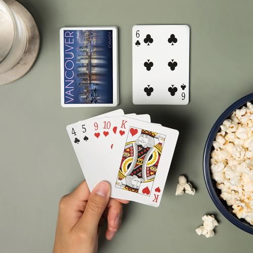 Baraja de póker Vancouver Canada, 52 cartas poker miniatura 2