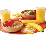 Cp Toys 16 Pc. Pretend Play Healthy Breakfast Plastic Food Set for Two